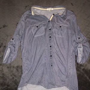 Women’s Navy Striped Shirt - Eden & Olivia